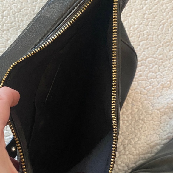 Coach Black Pebbled Leather Shoulder Bag - Picture 5 of 10